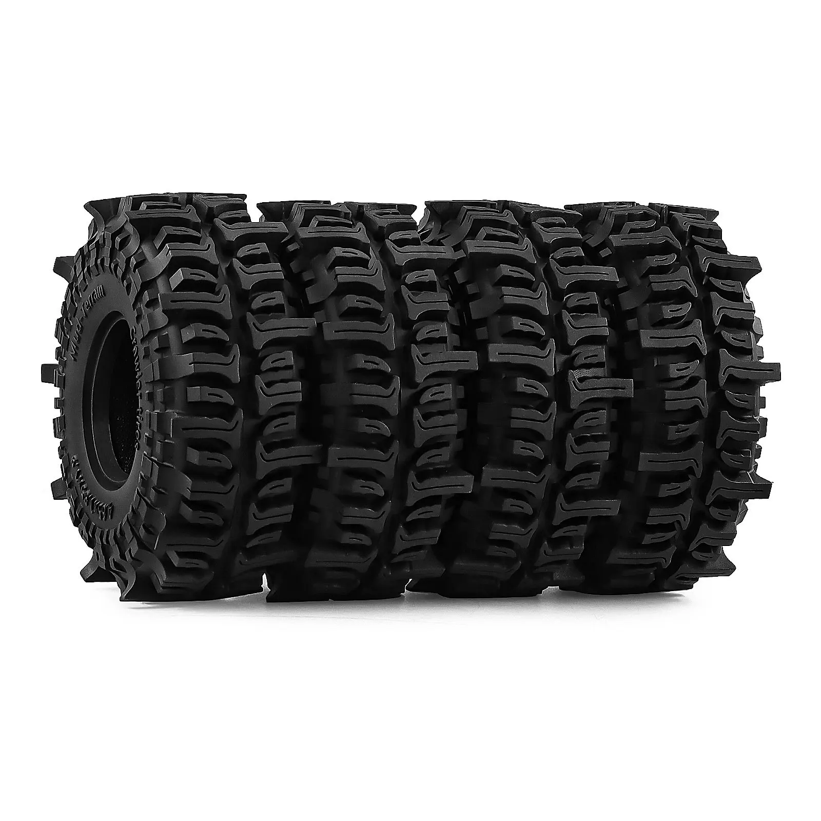 

4pcs 1/10 Climbing Car 1.9 inch Mud Tires Suitable for SCX10 TRX4 90046 D90 Tires