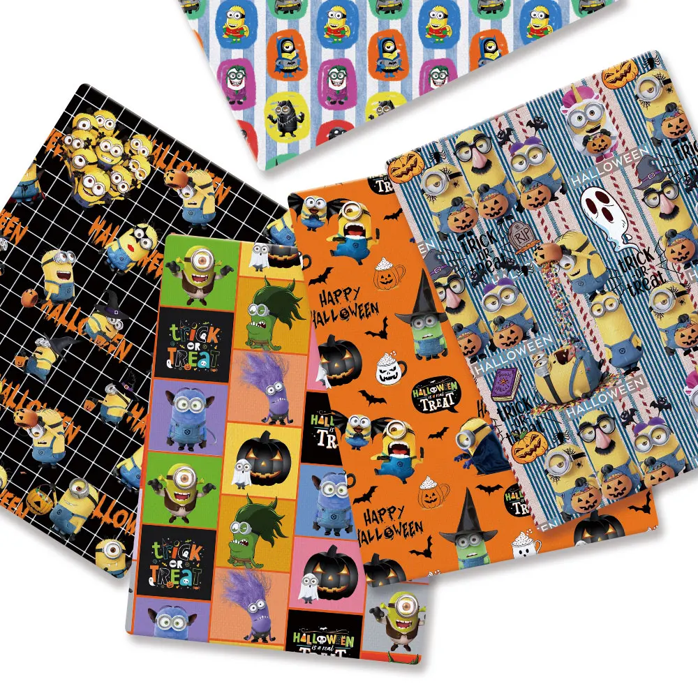 BEAST KINGDOM minions Cartoon cotton fabric Patchwork Tissue Kid Home Textile Sewing Doll Dress Curtain Polyester cotton Fabric