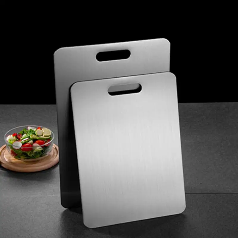 Thickened Stainless Steel Cutting Board Anti-bacterial and Mildew-proof Household Cutting Board Kitchen Kneading Dough Board