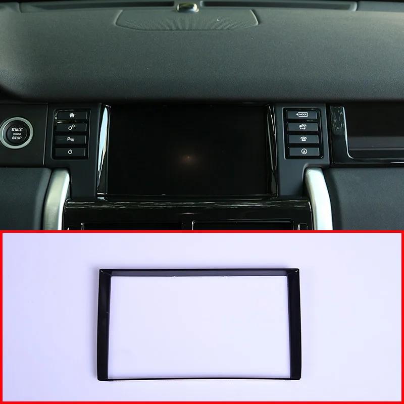 

Black Glossy ABS GPS Screen Frame Trim For Land Rover Discovery Sport 2015-2018 Car Accessories