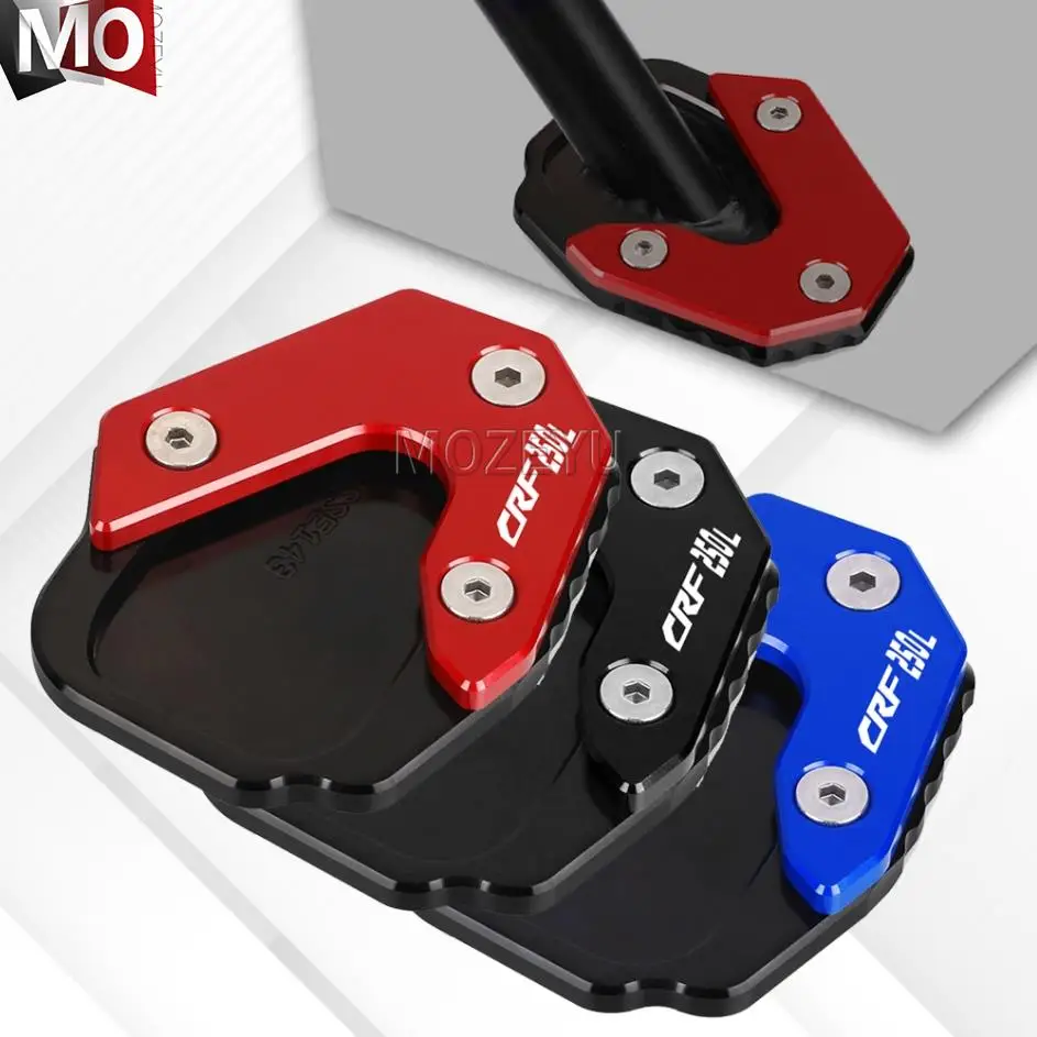 

FOR HONDA CRF250L CRF 250 L 2013 2014 2015 2016 CNC Kickstand Foot Side Stand Extension Support Plate Pad Motorcycle Accessories