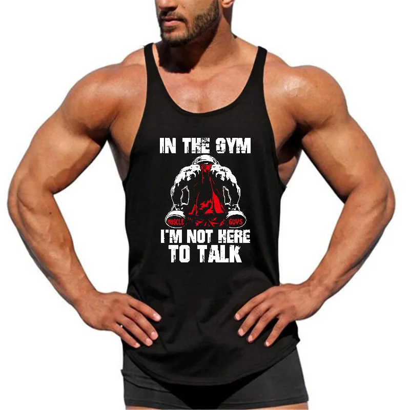 Men's Exercise Running Vests Quick Dry Racerback Sleeveless Gym Tank Top Breathable Workout Shirt For Athletic Fitness
