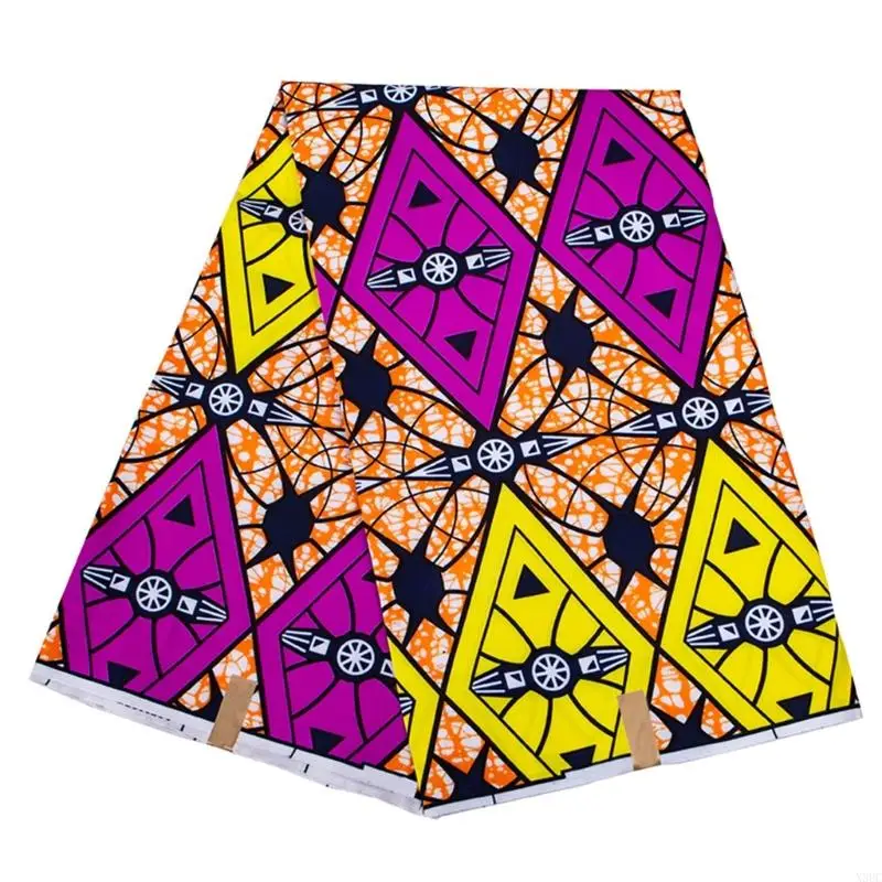 

3-х ярдов ткань с африканским принтом, двухсторонняя вощеная ткань с принтом, ткань с геометрическим узором X3UC