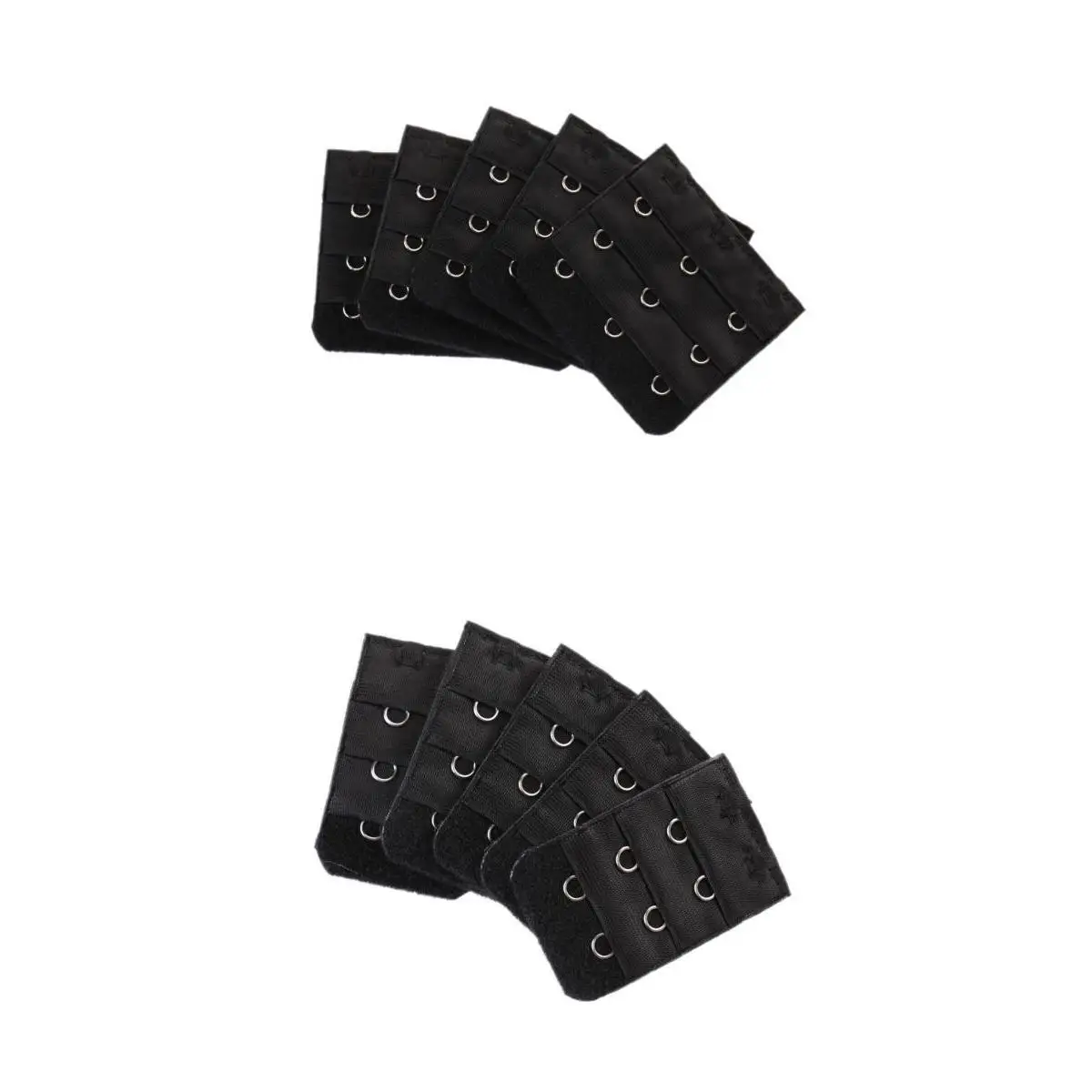 Wholesale 10pcs Black Elastic Strap Extension Bra Extender 3x3/2x3 Hook