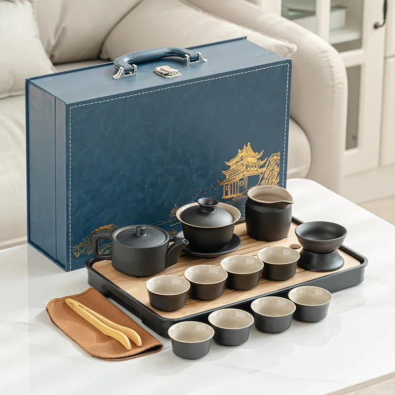 

Accessories Gift Tea Set Ceremony Japanese Coffee Ceramic Maker Matte Saucers Tea Set Living Room Te Matcha Kit Home Products