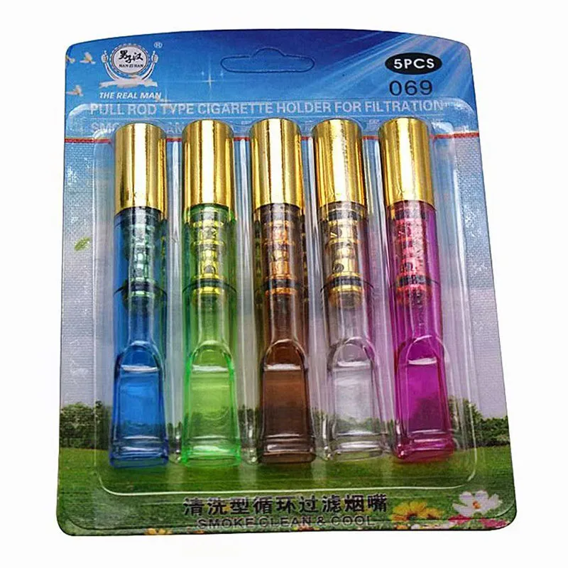 

Microfilter Reducing Tar Reusable Cigarettes Holder Mouthpiece Acrylic Tobacco Filter For 8mm Mini Smoke Mouthpiece Gift for Men