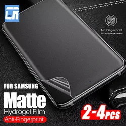2-4Pcs Matte Frosted Silicone Soft Hydrogel Film for Samsung Galaxy A55 A54 A53 A52 A73 A72 A35 A34 A33 5G A32 Screen Protector
