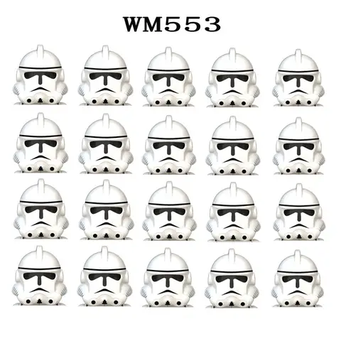 Stormtrooper bloques de construcción 20 unids/set clon trooper ladrillos figura figuras WM6036 muñeca de ladrillo juguete de ensamblaje WM553 wm556 wm557