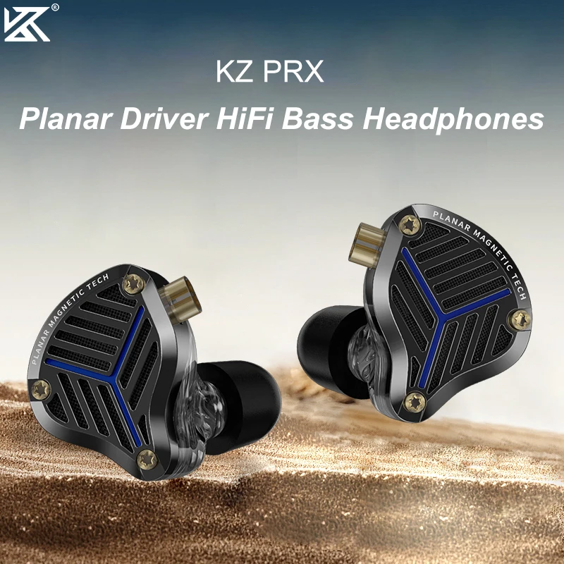 

KZ PRX HiFi Earphone Planar Driver In Ear Bass Monitor Music Headphones With 2Pin Replaceable Cable Gaming Headset