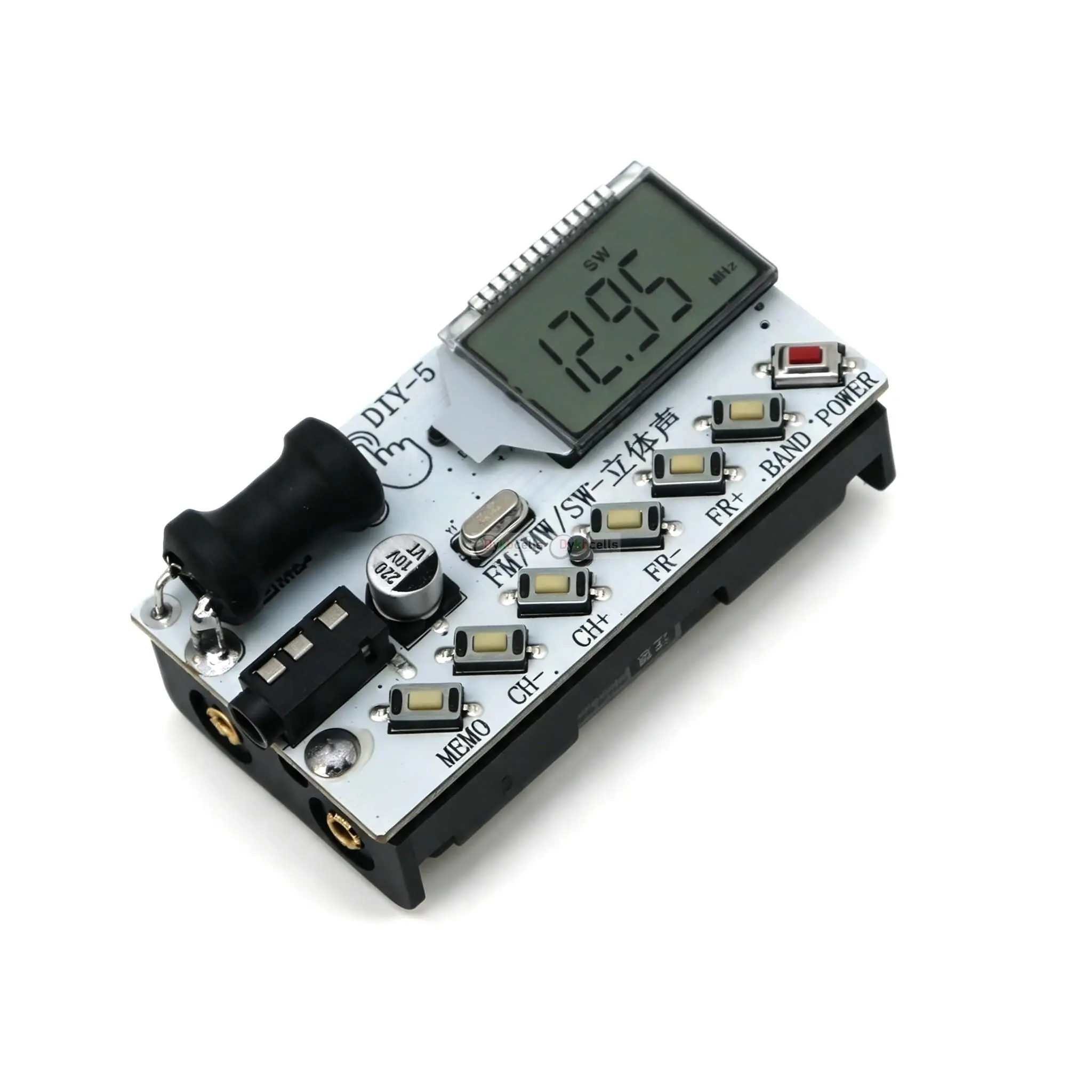 AM FM SW MW Radio-Empfängermodul LCD-Display Frequenzzeit 4-Band Kurzwellen-Mittellangwellen-Radio SW-Antenne Rundfunkempfang – Detail 3