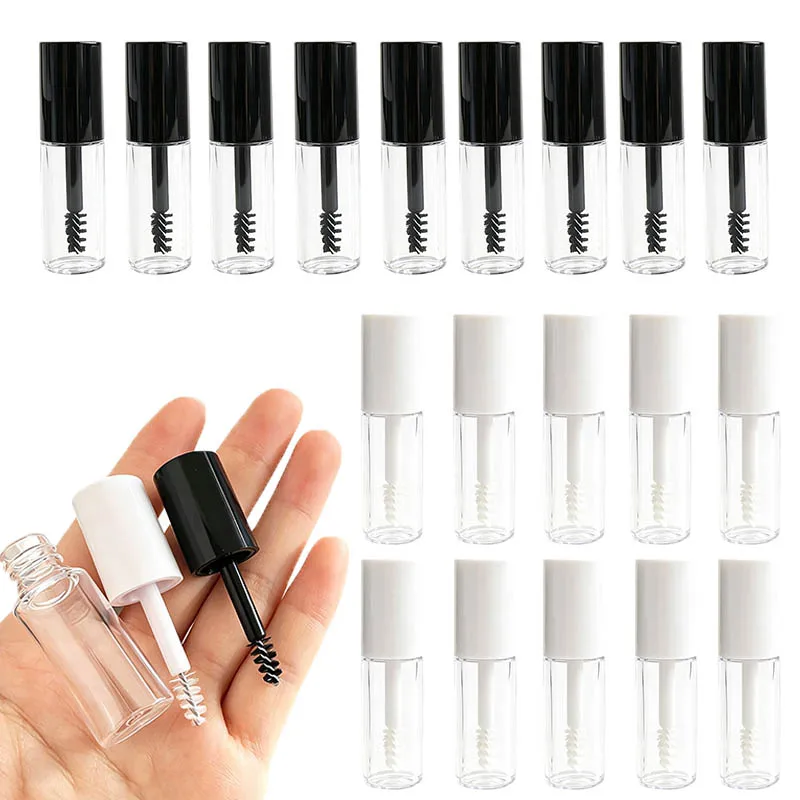 30/50/100PCS Mini Empty Mascara Tubes With Wand Portable Sample Eyelash Growth Packing DIY Refillable Liquid Bottles Containers