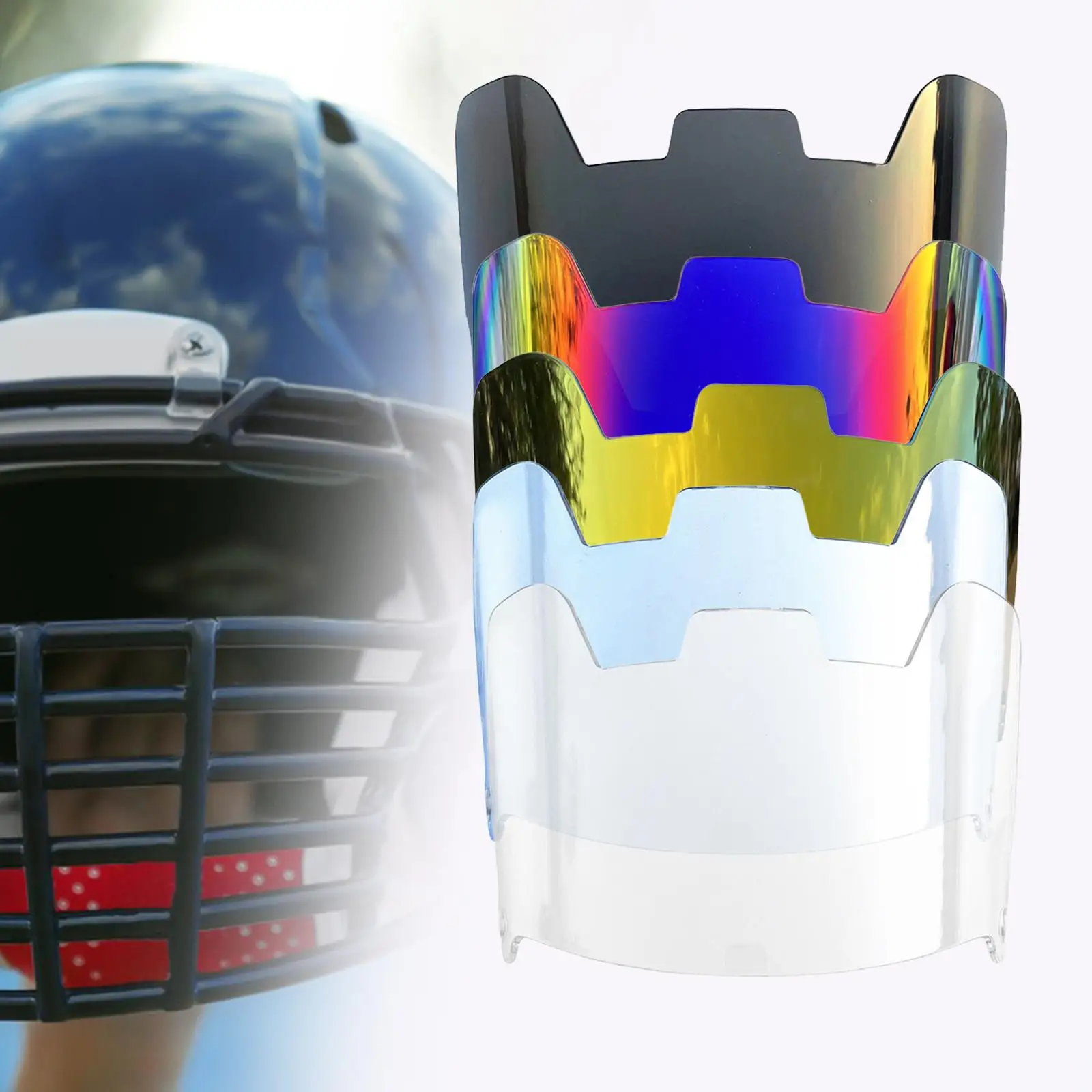 Football Visor Replacement Durable Helmet Mask Facial Protection Professional
