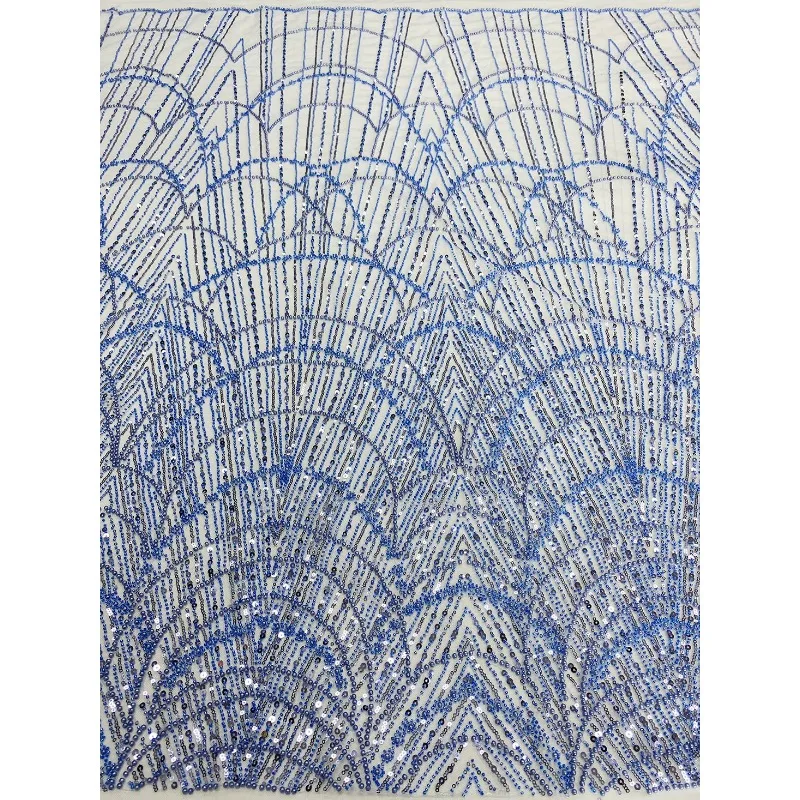 

New Ten Color Optional Bead Sequin Mesh Fabric Lace Decal Fabric Handmade Wedding Dress Clothing Decoration Accessories