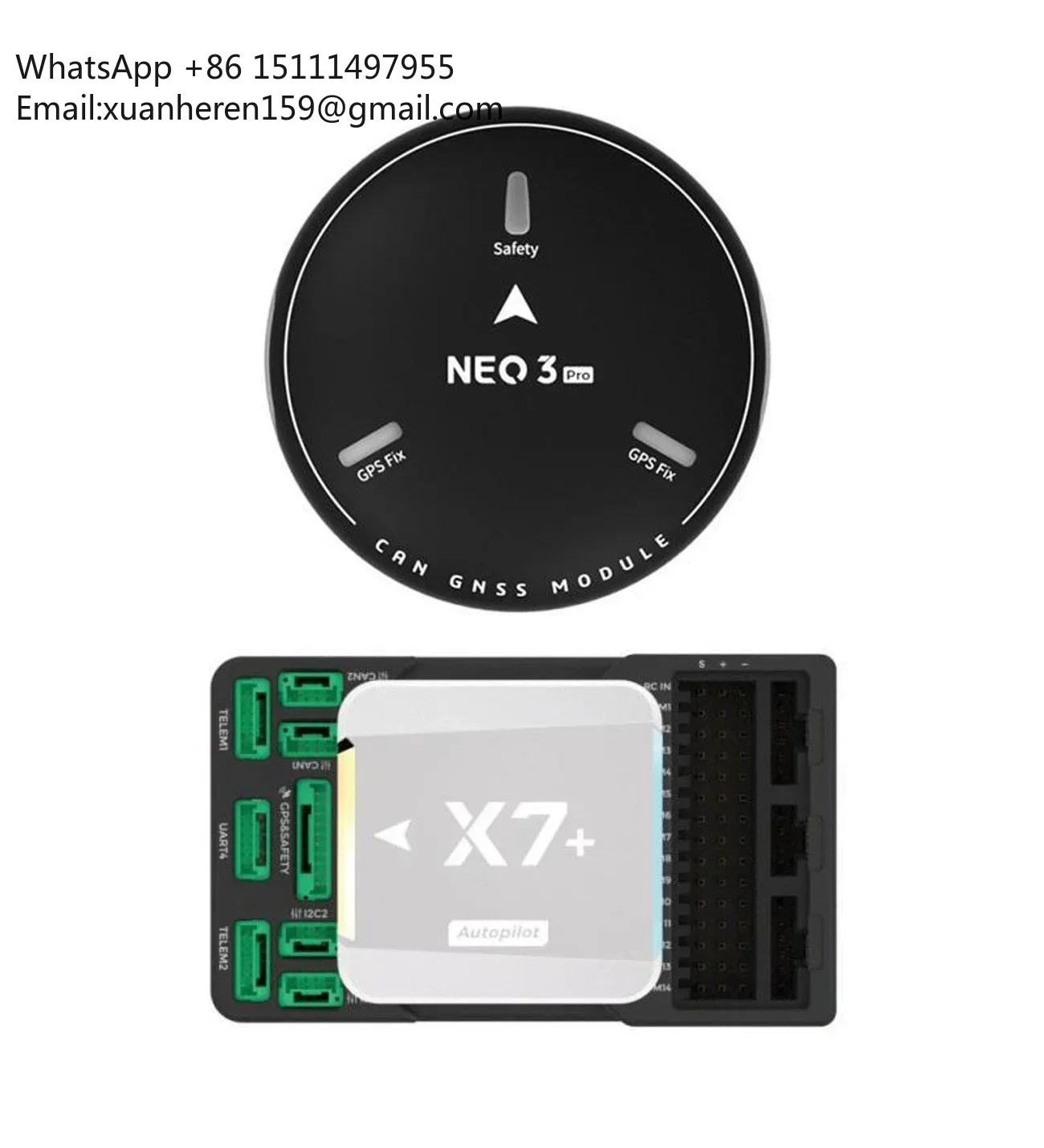 

CUAV X7+ Pro Pixhawk Autopilot Flight Controller with GPS NEO3 Pro Compatible with ArduPilot 4.10 Pixhawk 4 1.12.3 for Drne