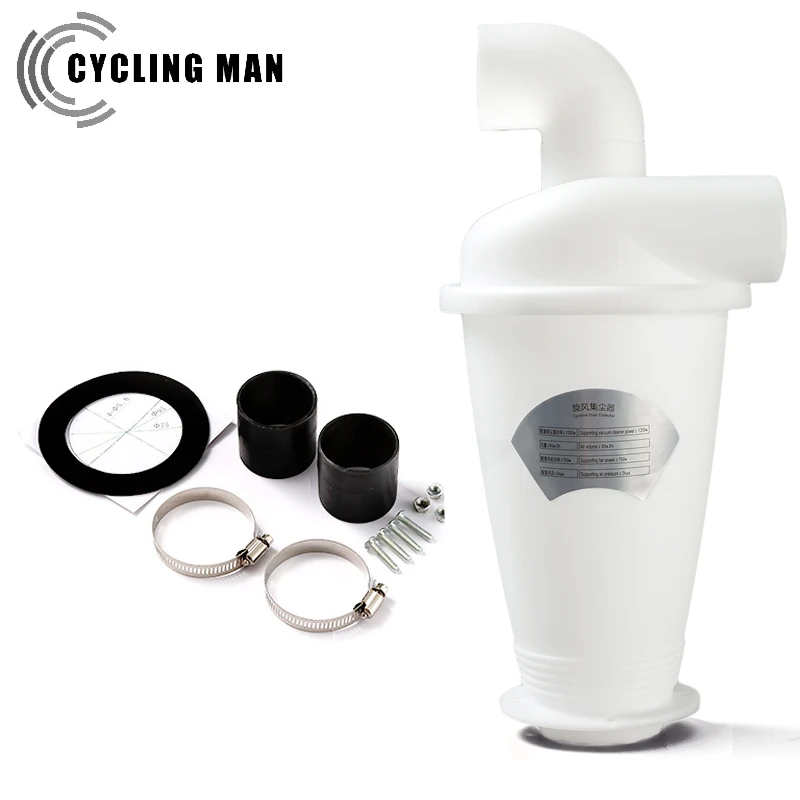 Cyklon do odkurzacza Cyklonowy odpylacz DIY z turbodoładowaniem Filtr do obróbki drewna Przemysłowy cyklonowy separator kolektorowy