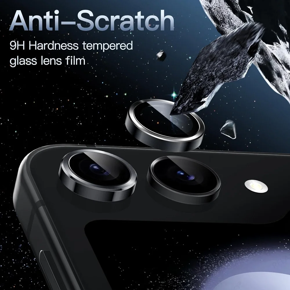 Metal Lens Protector for Samsung Galaxy Z Flip 6 9H Back Aluminum Camera Glass Cover For Galaxy Z Flip6 5G Lens Case Accessories