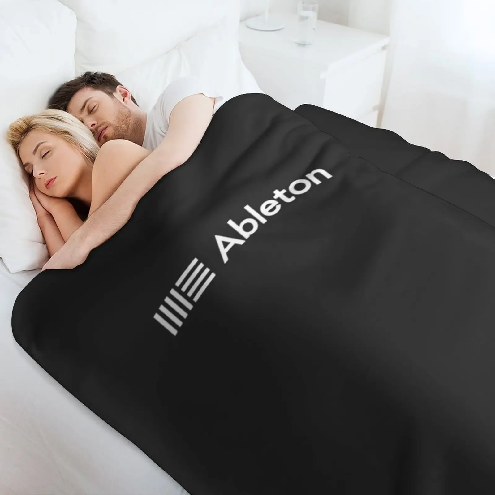 بسيطة أبلتون شعار أساسي تي شيرت رمي بطانية الثقيلة أنيمي خمر بطانية حرارية