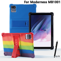 For MB1001 Tablet Case for Moderness 10.1inches Tablet MB1001 Children Safe Shockproof Silicon Stand Cover
