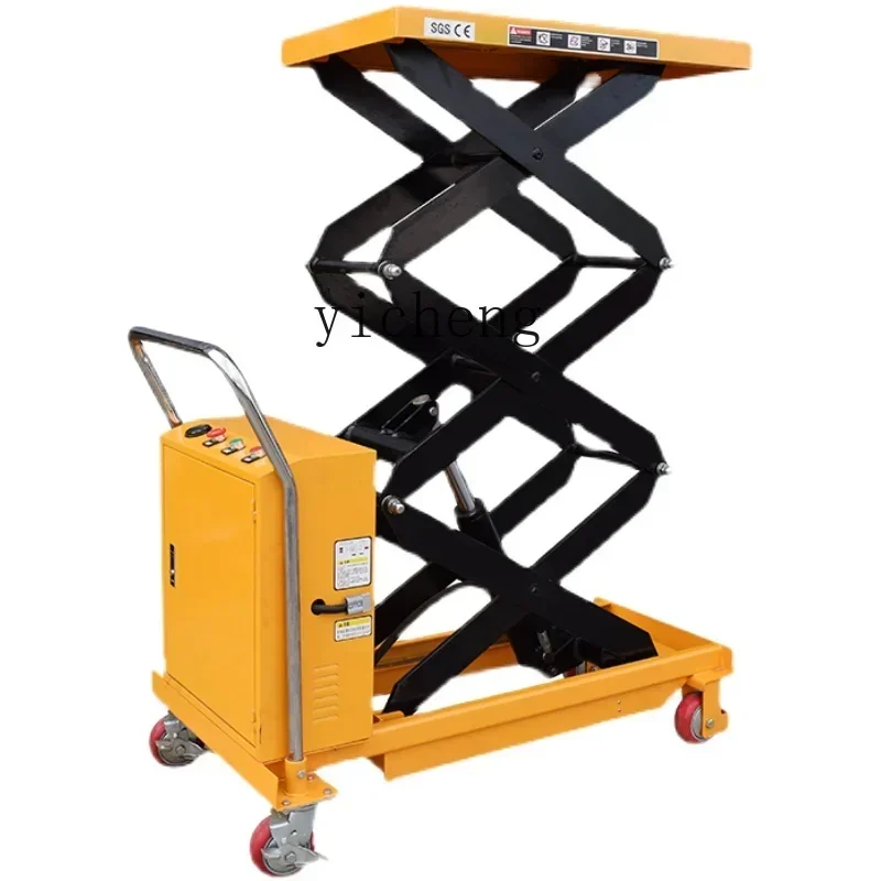 Z Mobile Electric Lift Hydraulic Lifting Platform Small Platform Cart Fixed Scissor Scissor Handcart