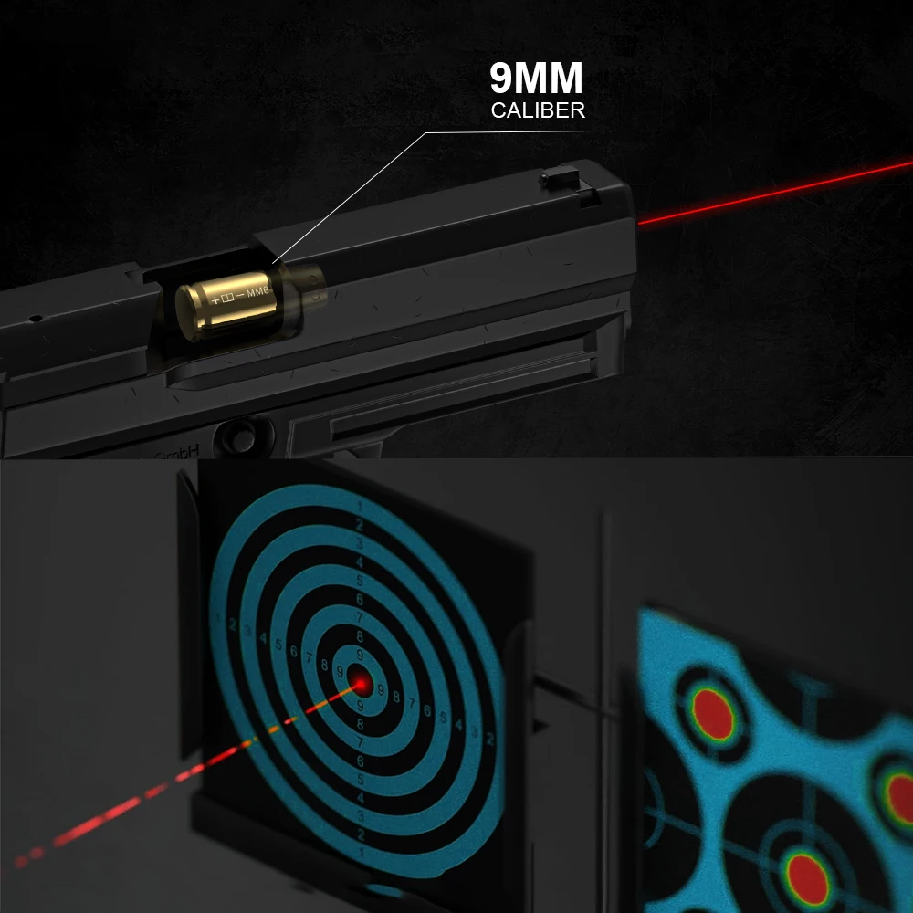 Visée laser à mise au zéro rapide et de haute précision pour 9 mm – Aucun réglage requis.