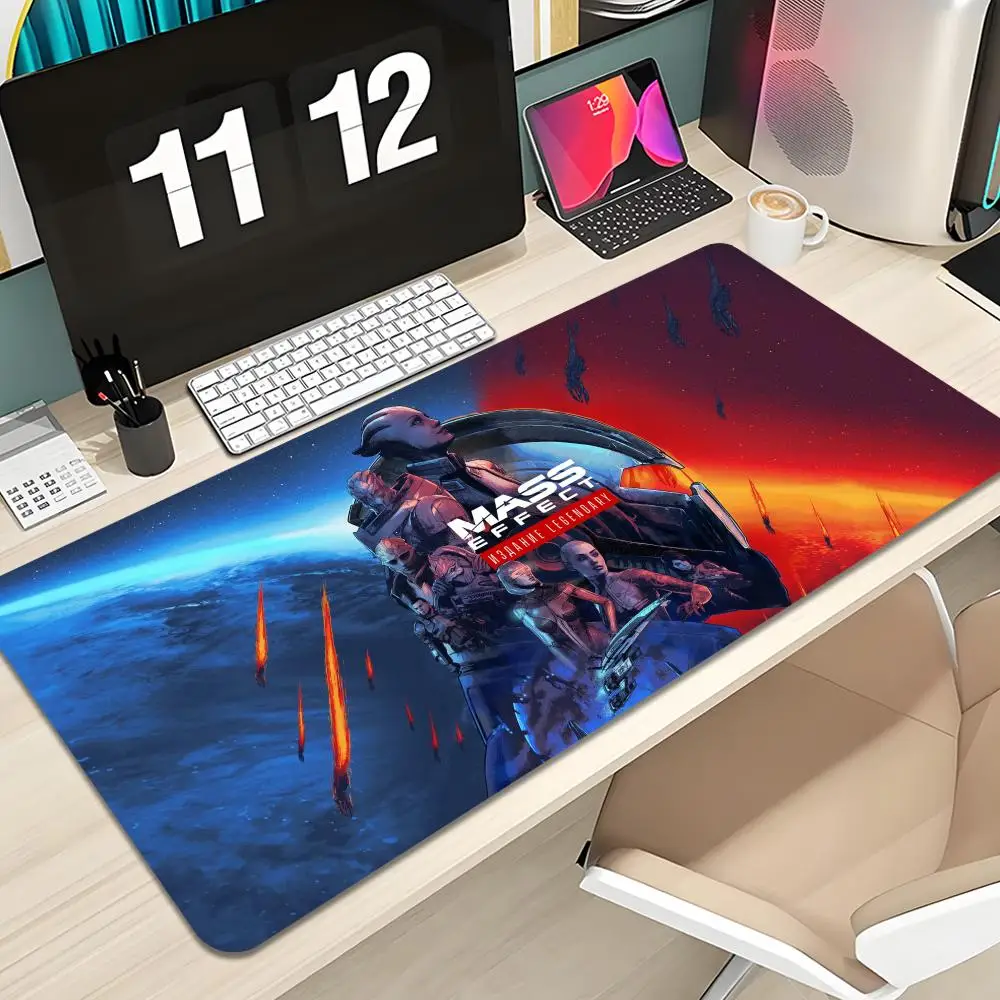 

Mass Effect N7 Mouse Pad Keyboard Mousepad large 1200X600 mm Desk Mat PC Gamer Office Carpet Home Table pad