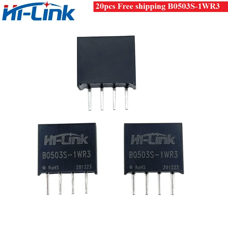 

20pcs Free shipping B0503S-1WR3 Power Supply Hi-Link 1W 5V To 3.3V 88% Efficiency Step Down Isolated Switch DC DC Module