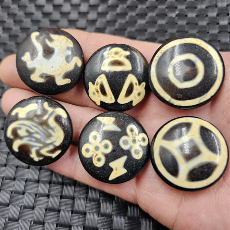 Blank Plates Jade Scattered Character Zhuque Five Eyes Jewelry Beads