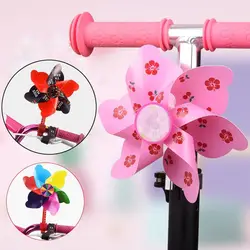 Long Pole/ Short Pole Children Bicycle Windmill 10 Styles Plastic Cartoon Colorful Pinwheel Windmill Accessories