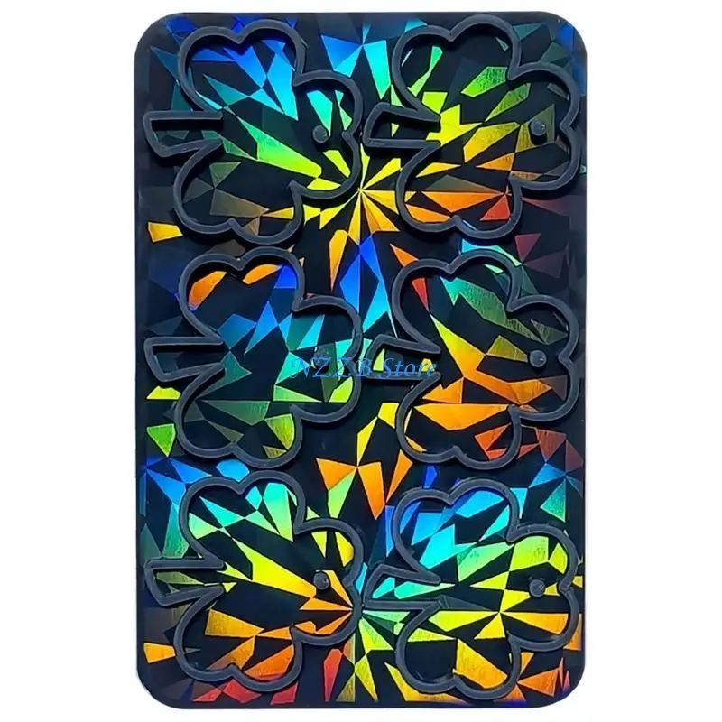 T21F البرسيم قالب من السيليكون المجسم الراتنج قالب DIYs المفاتيح مجوهرات القرط قلادة