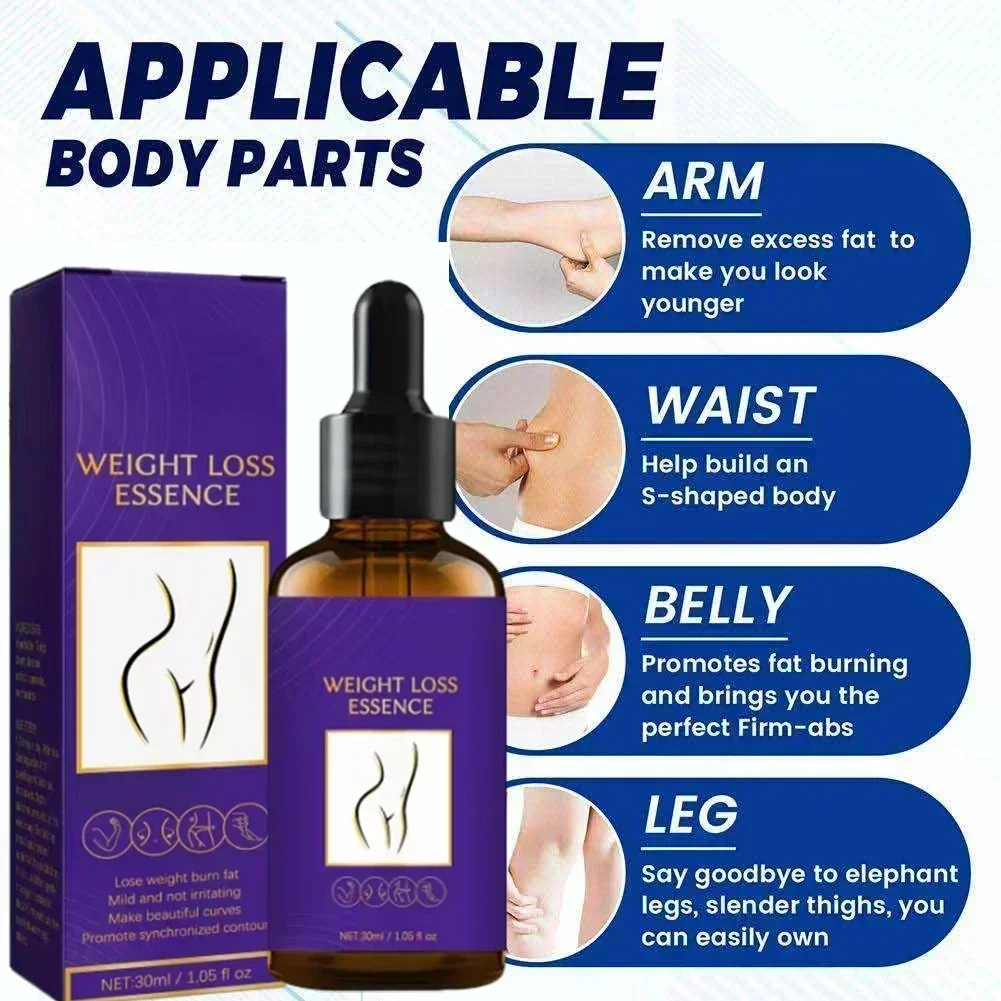 Body massage Oil  Lipid Fat Burning Belly Loss Fat Lose Weight Down Natural Plant Extracted Weight Lose Essential Serum A801