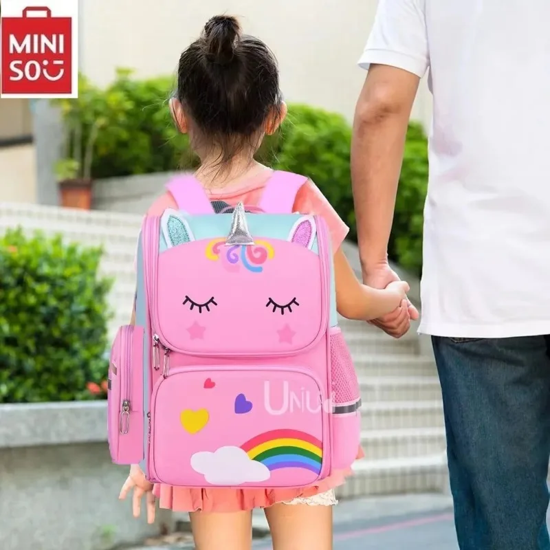 Kawaii Children\'s Space Backpack Primary and Secondary School Preschool Children Backpack for Girls Cute Waterproof Little Class