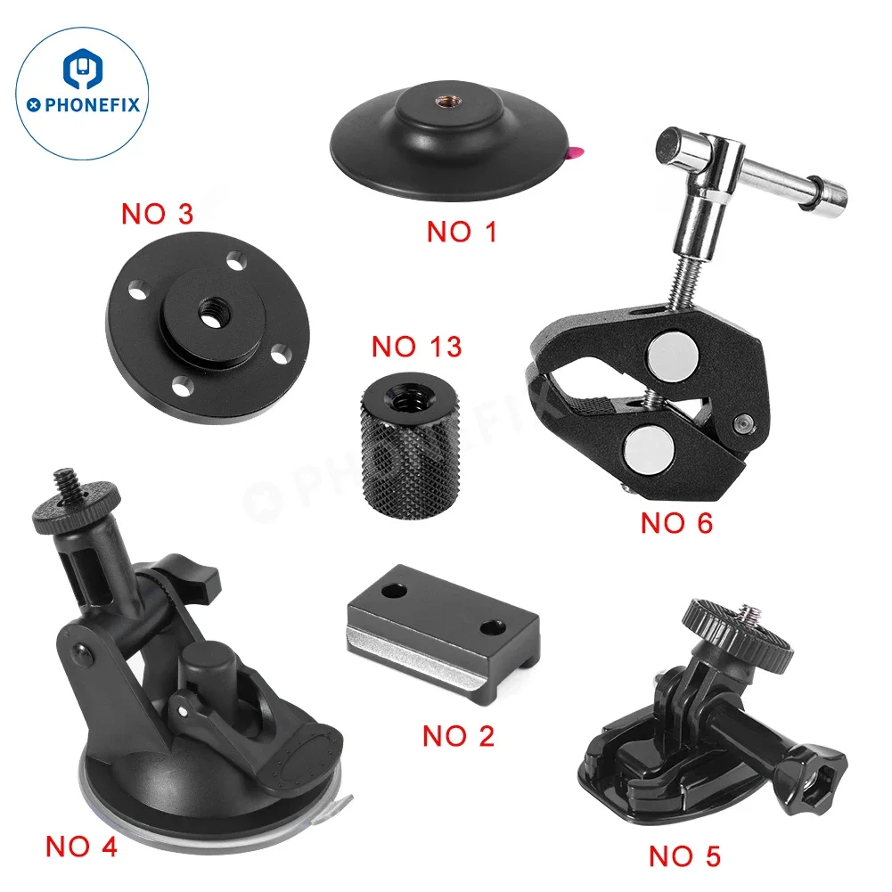 Universal Microscope Camera Adjustable Arm Holder Live Streaming Webcam Stable Fixed Clamp for Digital Camera Video Recording