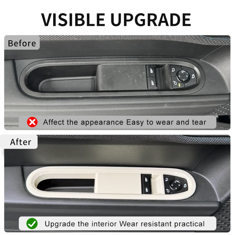 2pcs For BWM Mini Cooper F66 F67 Cabrio 2024 2025 Car Window Lift Panel Decorative Shell Car Interior Decoration Accessories