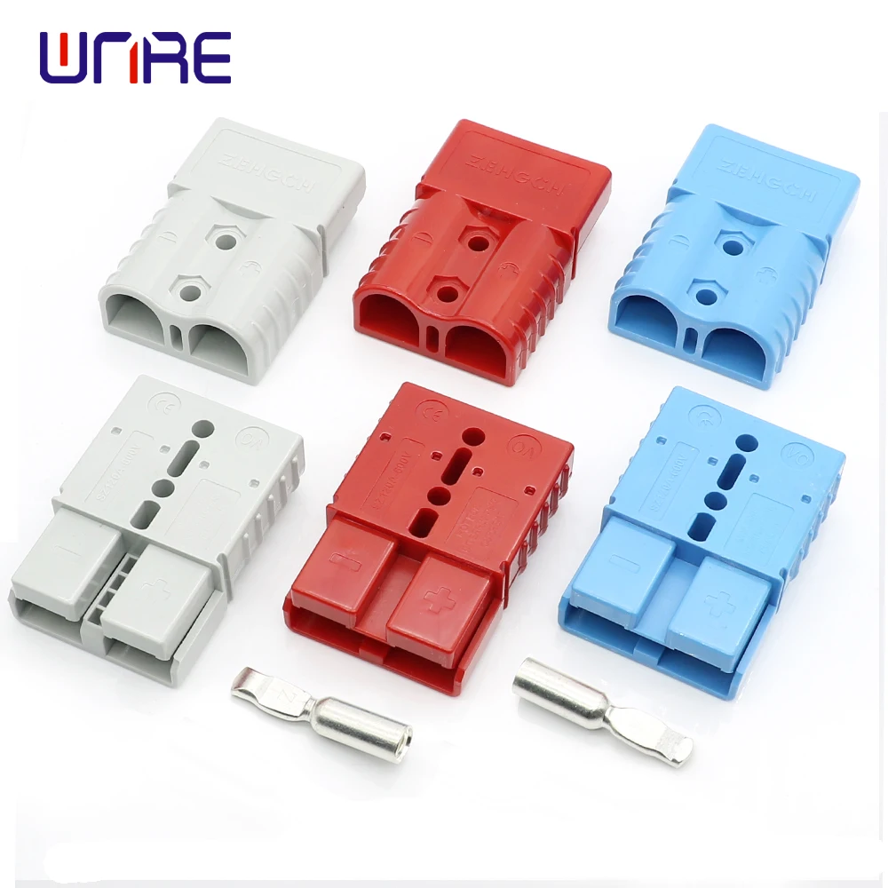 SZ120A600V 4AWG Style Plug Connector for Tracklift Caravan Camper Truck Batery Quick Charge  Grey/Red/Blue