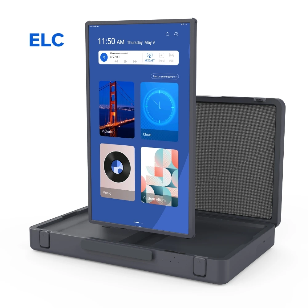 

UL Certification 27 Inch Packgo Portable Incell Touch Smart TV Android 13 Briefcase For Household Outdoor