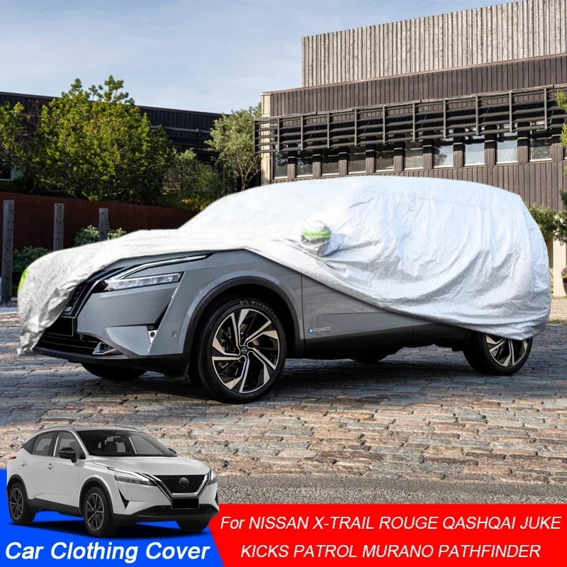 

Для Nissan ARIYA JUKE KICKS MURANO Pathfinder Patrol Y62 Y63 Qashqai Rogue Terra Rouge Rain Frost Snow Dust Водонепроницаемый автомобильный чехол