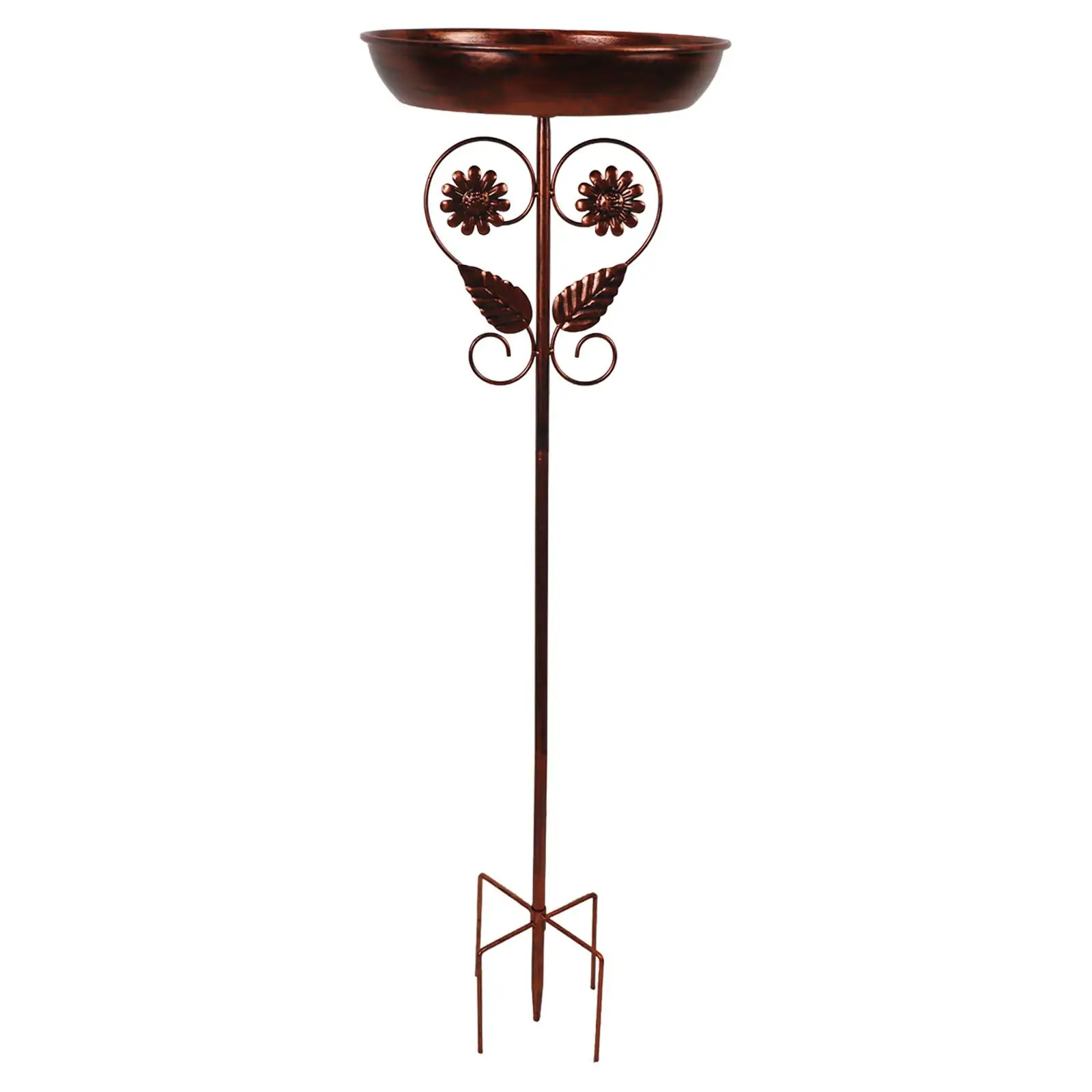 

Bath with 5 Pronged Bowl Landscape Bird Feeder Tray Bath Bowl for Attracting Birds Porch Hummingbird