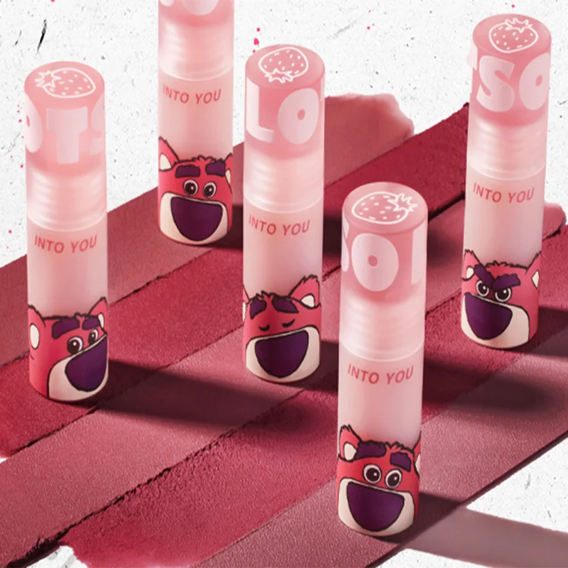 

INTO YOU Strawberry Bear Series Lip Mud Matte Finish Velvet Lipstick Lip Lacquer