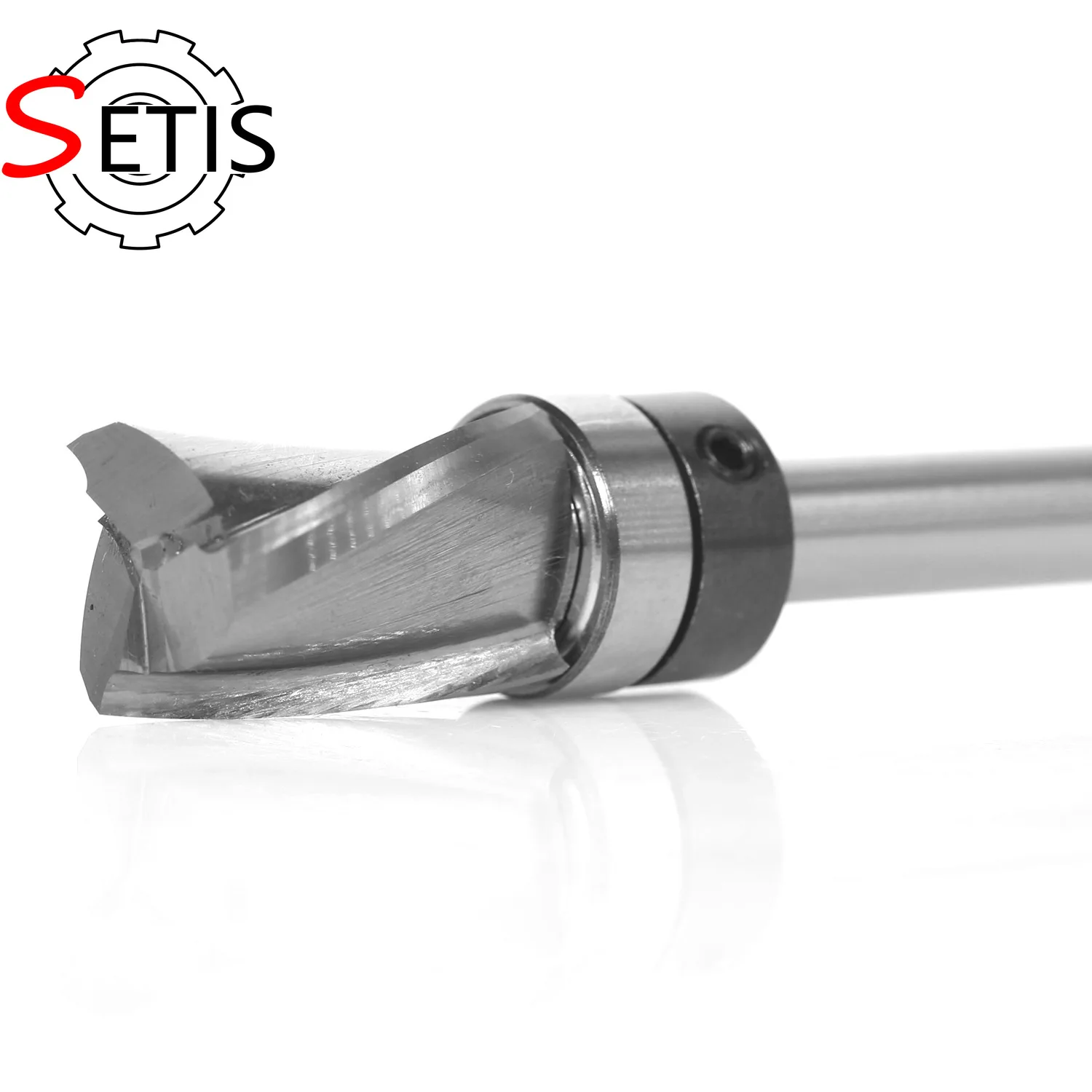 SETIS Carbide Tipped Flush Trim Plunge Template 1/2 Dia x 1/4" Sh