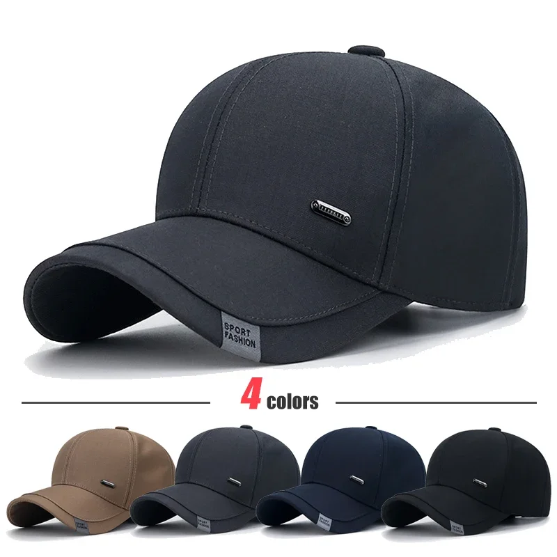 New Fashion Men\'s Cotton Clothing Cloth Middle-Aged Baseball Cap Trucker Caps Classic Outdoor Casual Sports Dad Cap Hats