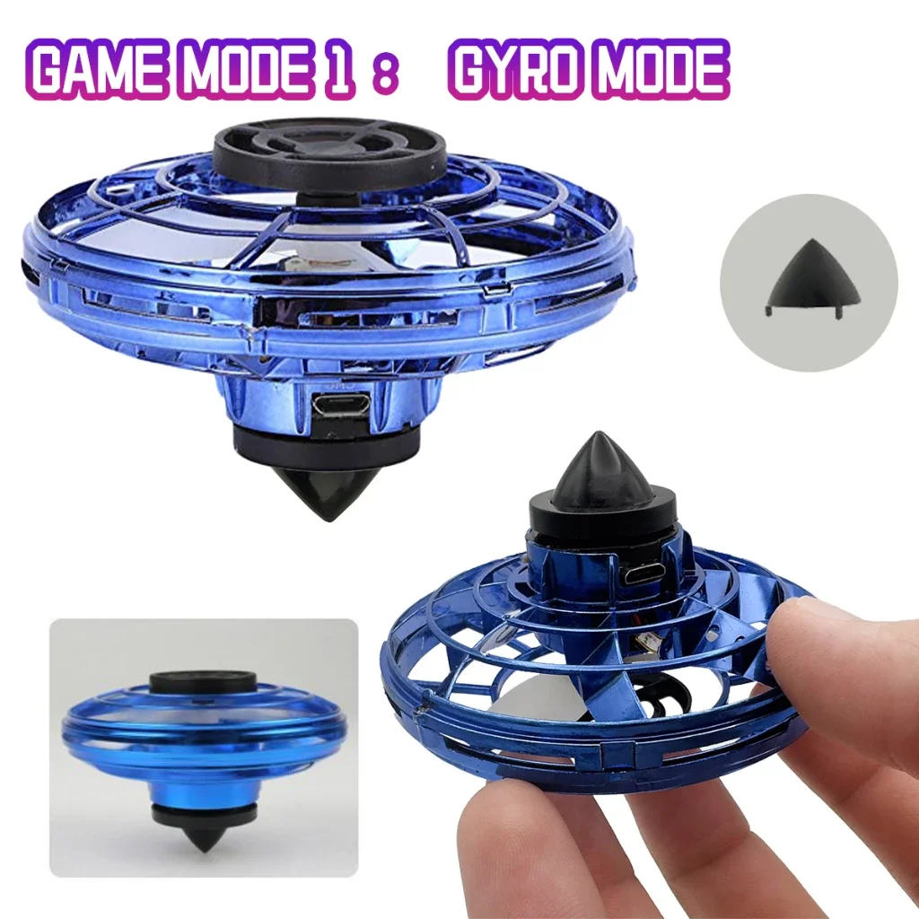 LED UFO Fidget Spinner ของเล่นมือควบคุมล้อเลื่อนพร้อมไฟเย็น - ของขวัญปาร์ตี้ฤดูร้อนในร่ม/กลางแจ้งสําหรับวัยรุ่นและผู้ใหญ่
