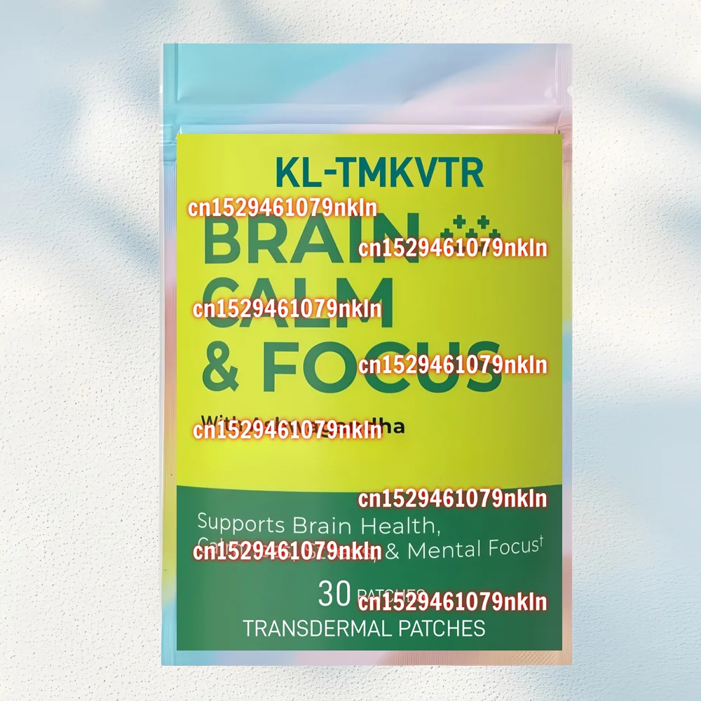 30 Adesivos Transdérmicos para Saúde Cerebral, Memória, Foco e Calma, Suporte Cognitivo com Bacopa e Ginkgo