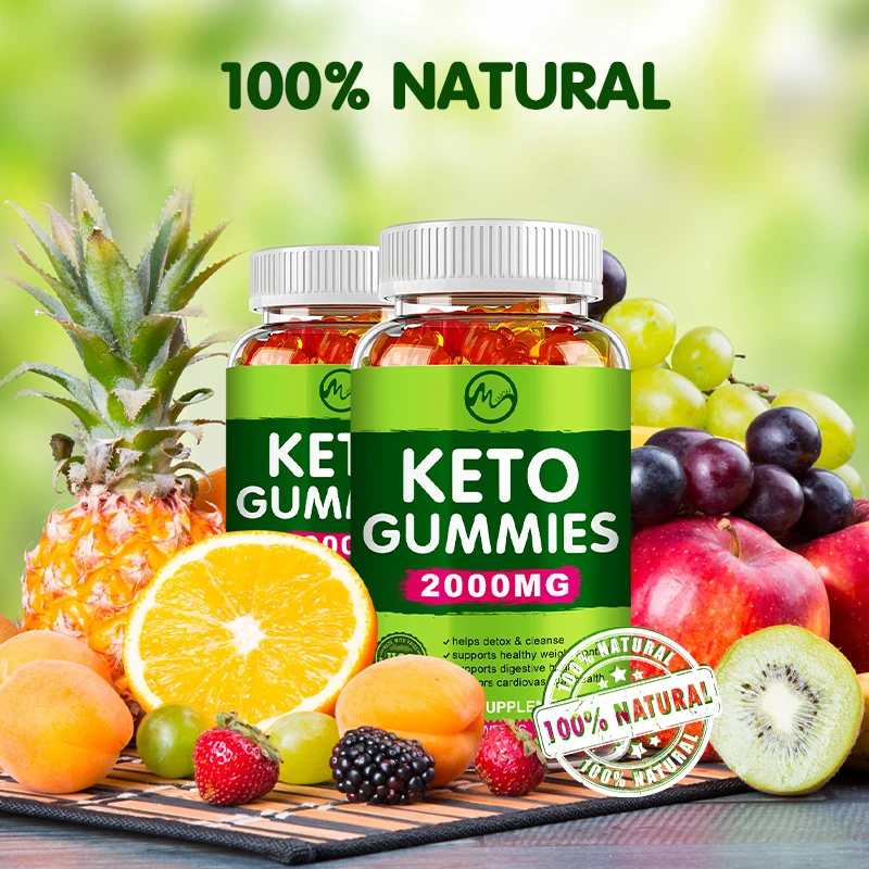 MUTSWEET Keto Gummies Ketone Fat Burner 2000Mg Green Apple Cider Vinegar Bear Sweets Weight Loss For Adults Improve Immune