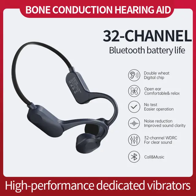 2025 New Bone Conduction Hearing Aid Rechargeable 32 Channel Digital
