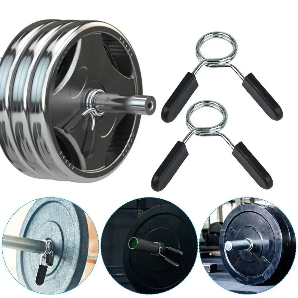 Dumbbell Lock Clamp Spring Clamp Collars Spring Collar Clips Stainless Steel Dumbbells Clips 25/28/30mm Exercise