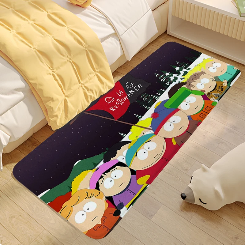 Carpet for Children's Room S-South Parks Custom Laundry Room Bathroom Rug Bedroom Floor Foot Mat Anti Slip Doormat Entrance Door