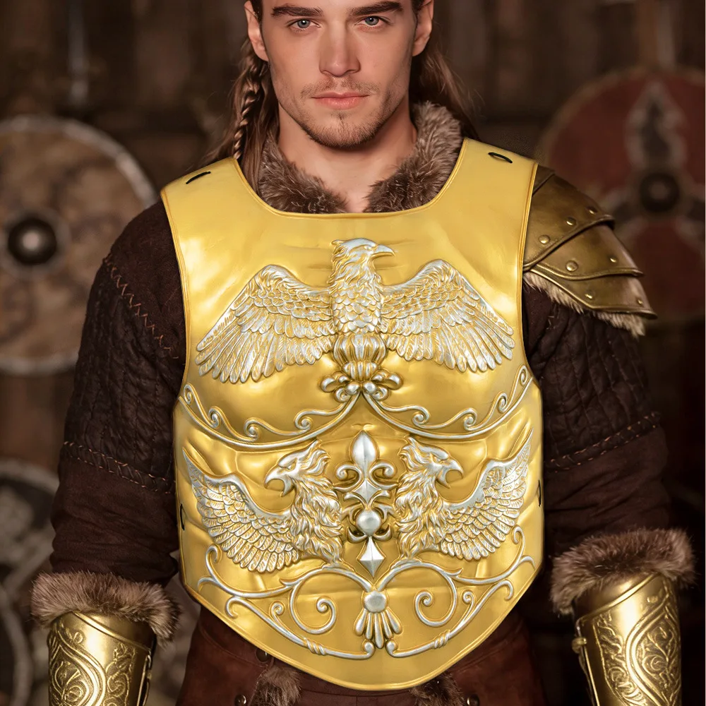 

Vintage Knight Armor Medieval Roman Viking Style Knight Armor Cosplay Costume for Party Performance Decoration Props