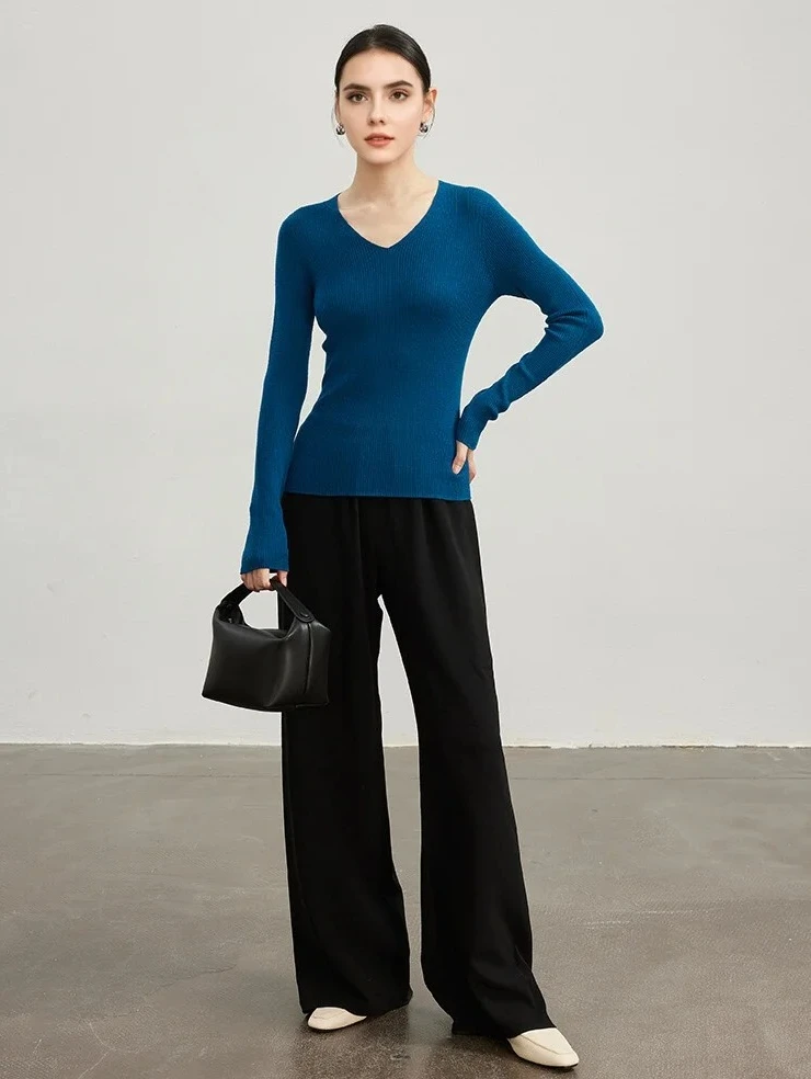 

Women's Slim Fit Thermal Warm Top, 2025 Fall Winter Fashion Knitwear Casual Whole Garment Turtleneck Alternative