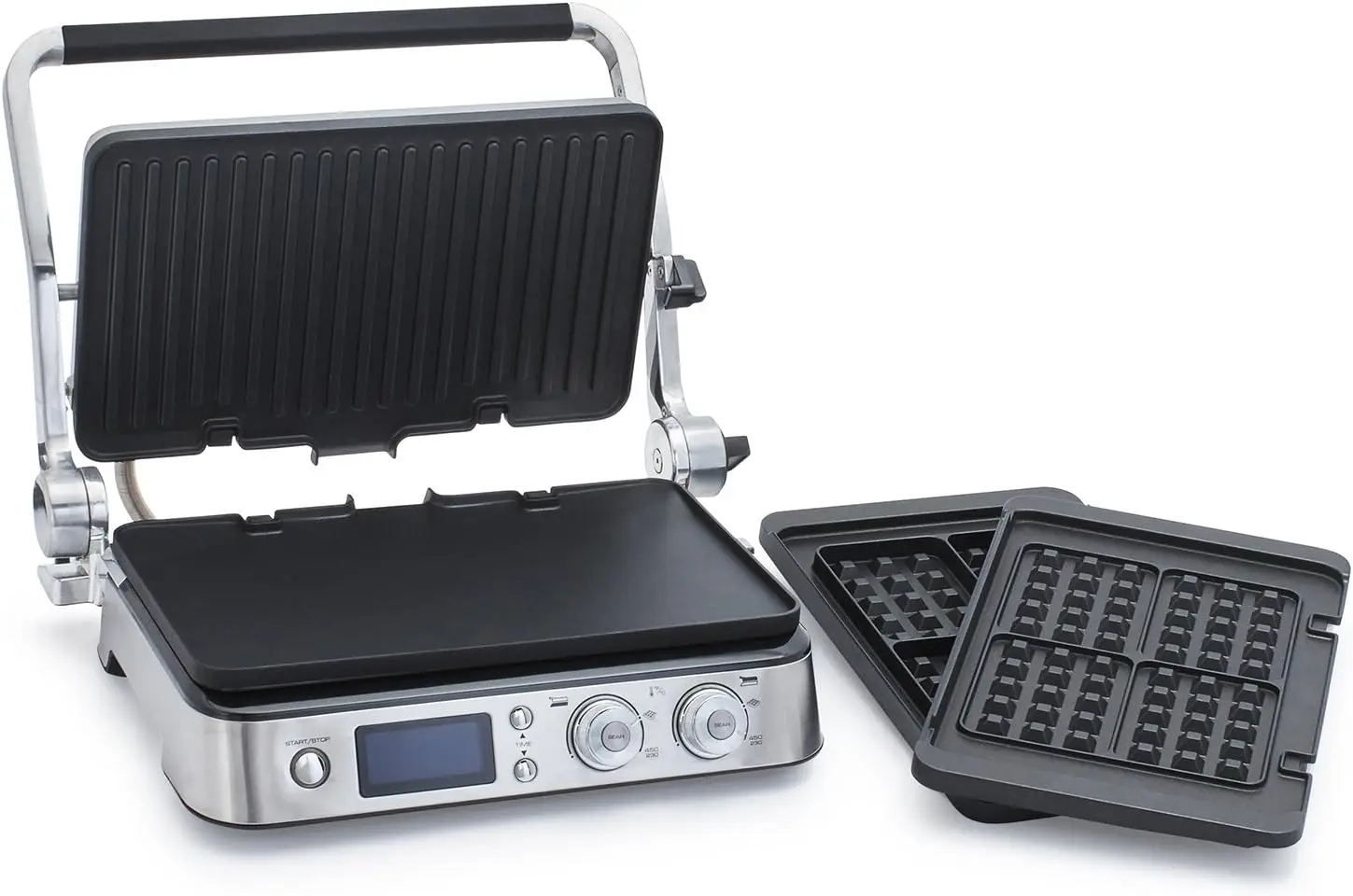 

De'Longhi CGH1030D Livenza All-Day Grill, Griddle and Waffle Maker Silver Large