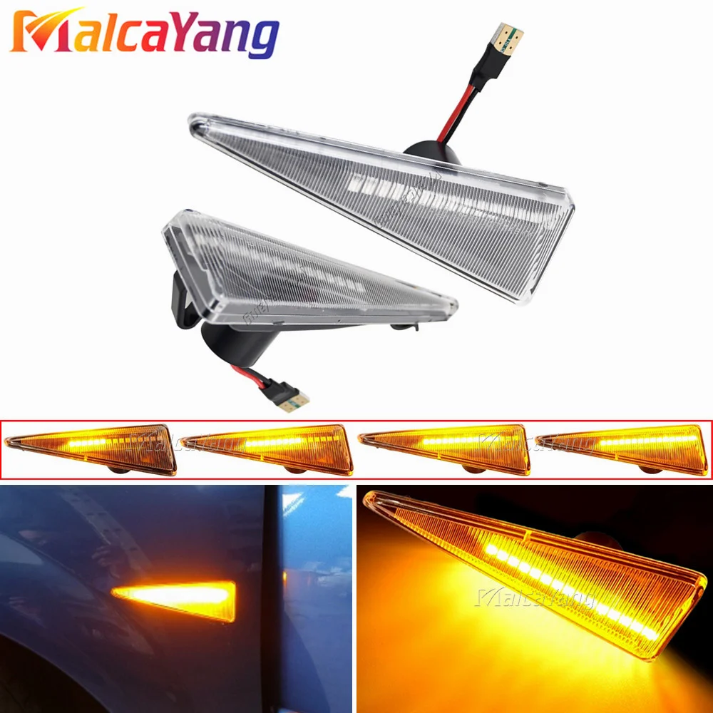 Dynamic Led Side Marker Flowing Turn Signal Light Panel Lamp For Renault Espace 4 MK4 Vel Satis Wind Avantime Megane 2 Scenic 2